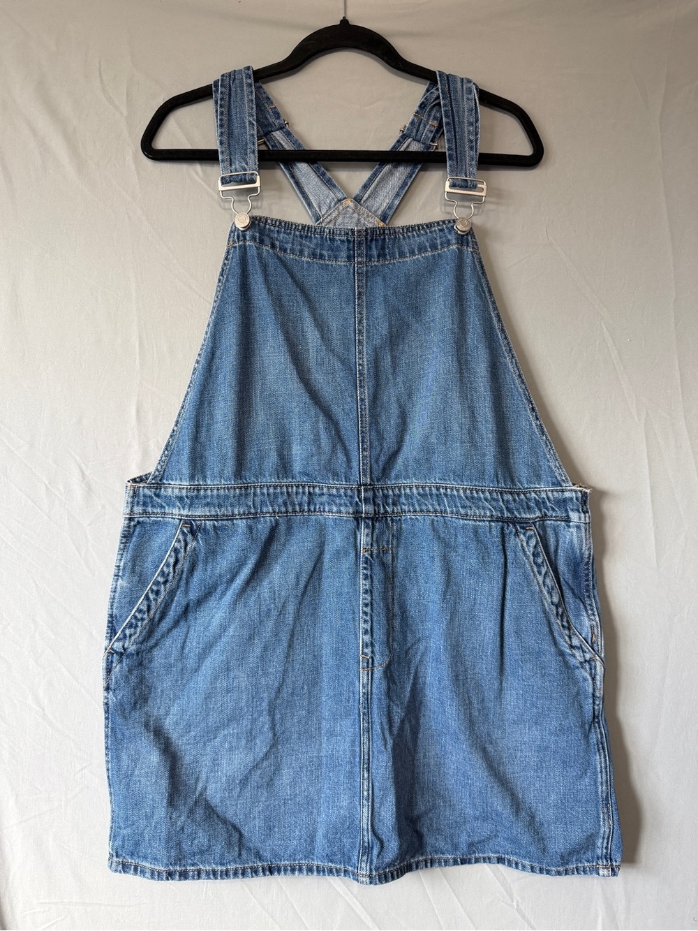 GAP Light Blue Denim Overall Mini Dress